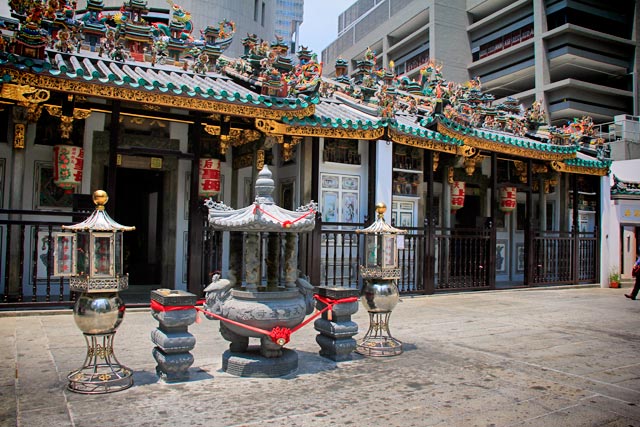 Templo Yueh Hai Ching, no Central Business District