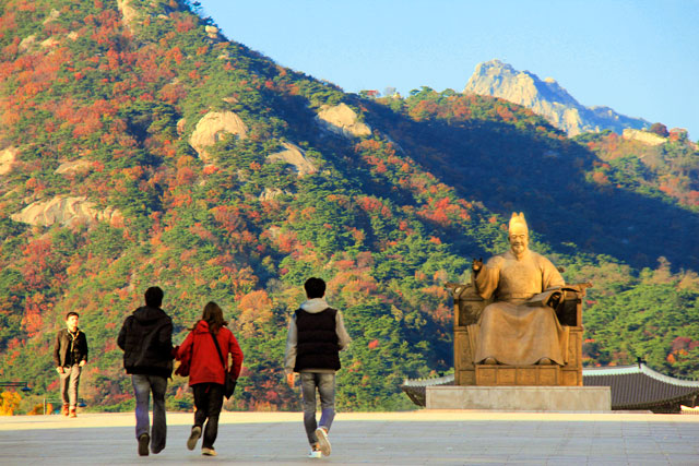 Estátua do Rei Sejong, na Sejong-ro