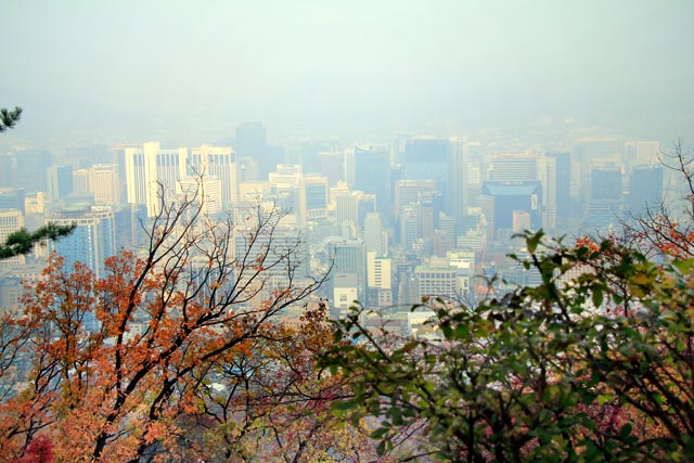 Seul vista do Monte Namsam