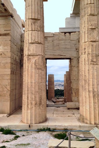 Propileu, na Acrópole