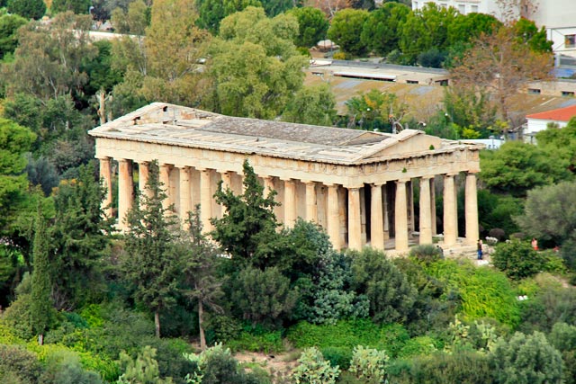 Templo de Hefesto visto da Acrópole