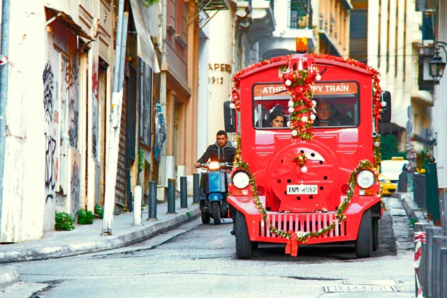 Veículo da Athens Happy Train