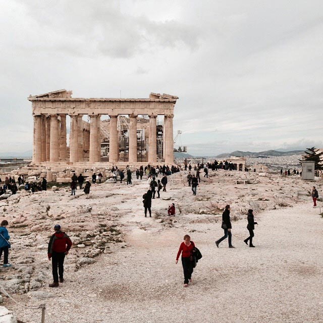 Partenon, na Acrópole (via Instagram)