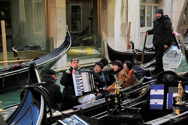 Embarque para passeio de gôndola