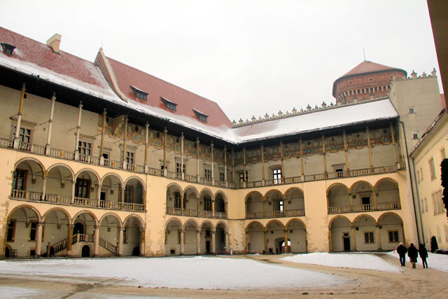 Pátio interno do Castelo de Wawel