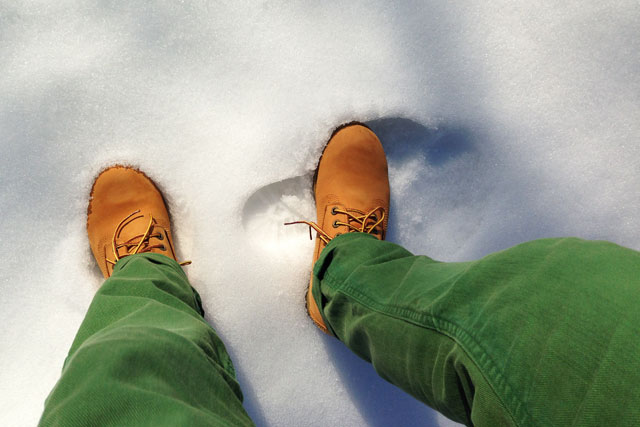 Quinta-feira de sol e neve em Cracóvia