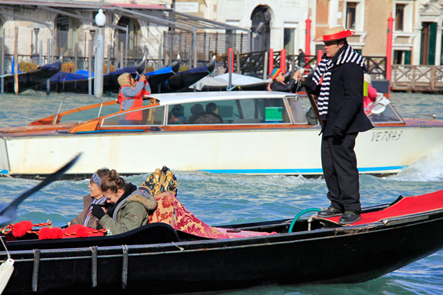 Gondoleiro no Canal Grande