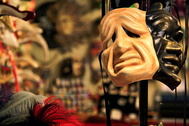 Loja e fábrica de máscaras Ca' Macana, em Veneza