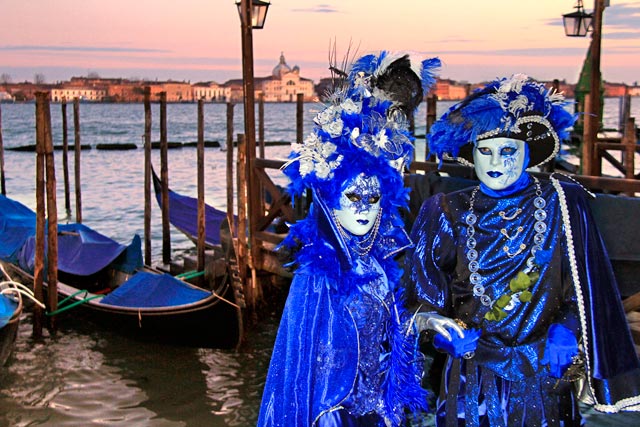 Foliões na Riva degli Schiavoni