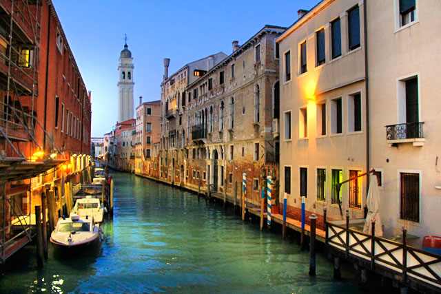 Rio del Greci, visto da Riva degli Schiavoni