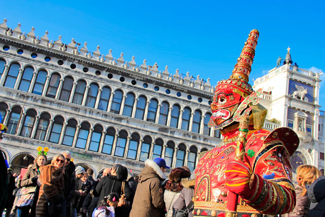 Folião na Piazza San Marco