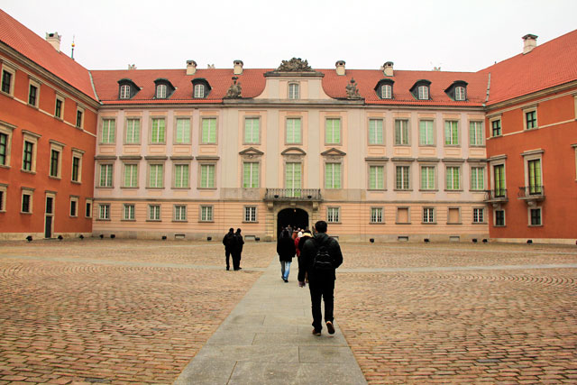 Pátio central do Castelo Real de Varsóvia