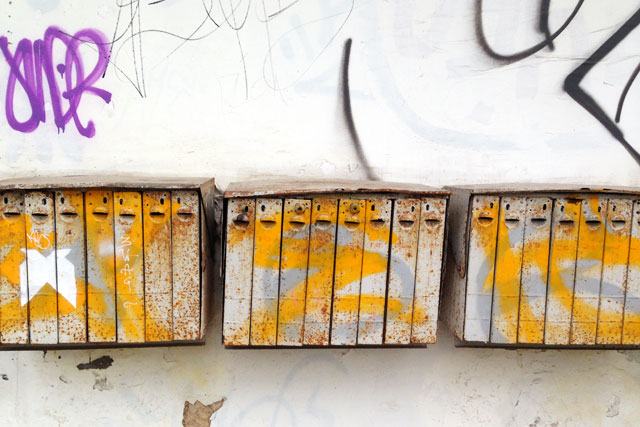 Área residencial em Užupis 