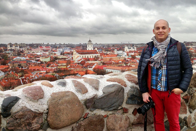 Vilnius vista do mirante do Castelo Alto