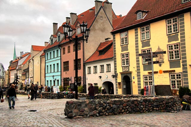 Rua Skārņu, na Cidade Velha