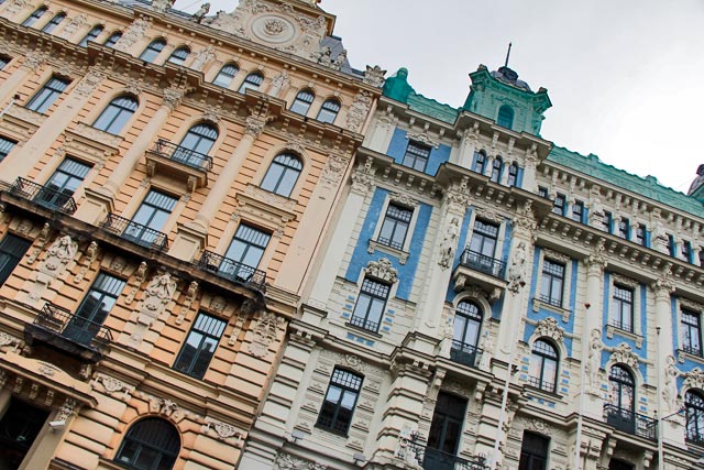 Edifícios da Rua Strēlnieku