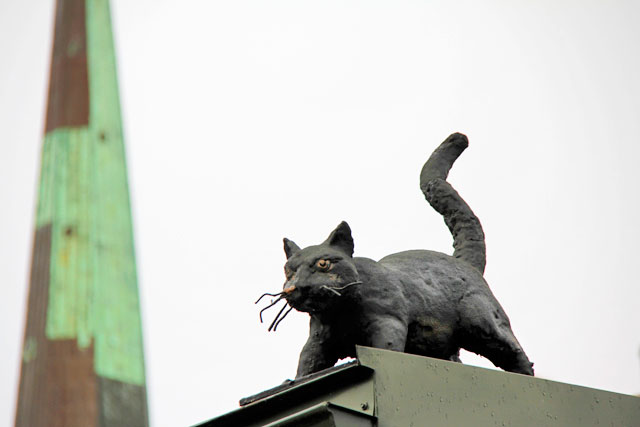Decoração de telhado, na Cidade Velha
