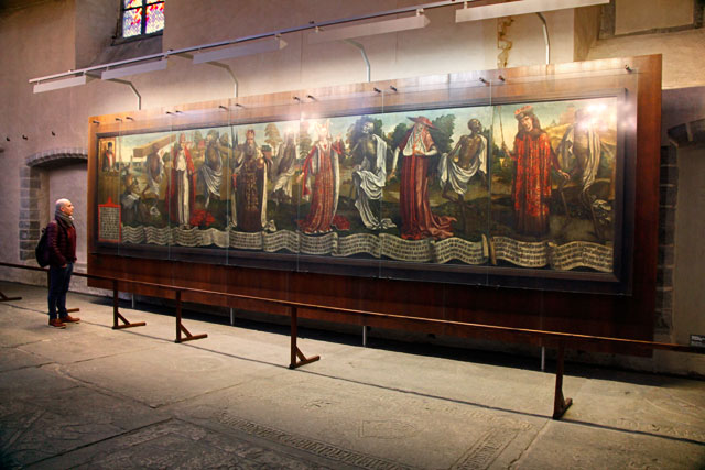Pintura Dança macabra, do artista alemão Bernt Notke, na Igreja de São Nicolau