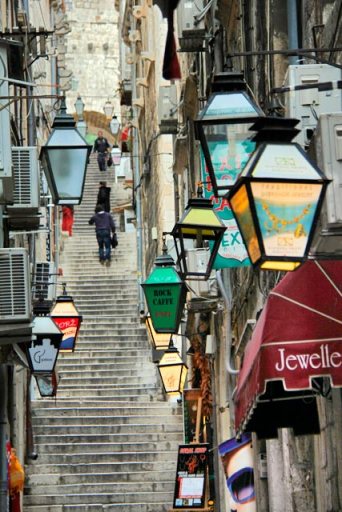 Escadaria da Rua Boškovićeva, na Cidade Velha