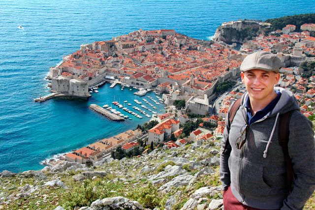 Cidade Velha vista do Monte Srđ