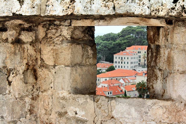 Cidade extramuros vista das Muralhas de Dubrovnik
