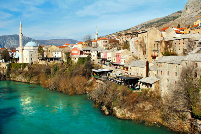 Mostar vista de cima da Ponte Velha